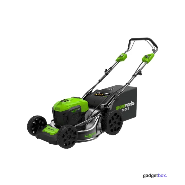 Газонокосилка аккумуляторная Greenworks 40V 46 см бесщеточная самоходная c 1хАКБ 4 Ач и ЗУ