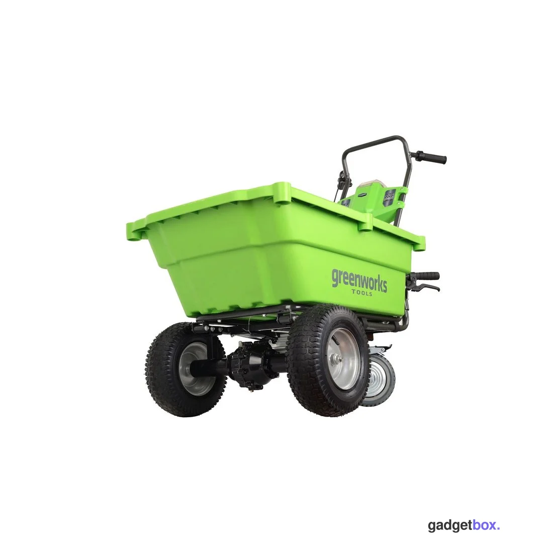 Садовая тележка самоходная Greenworks 40V 106 л с 1хАКБ 4 Ач и ЗУ