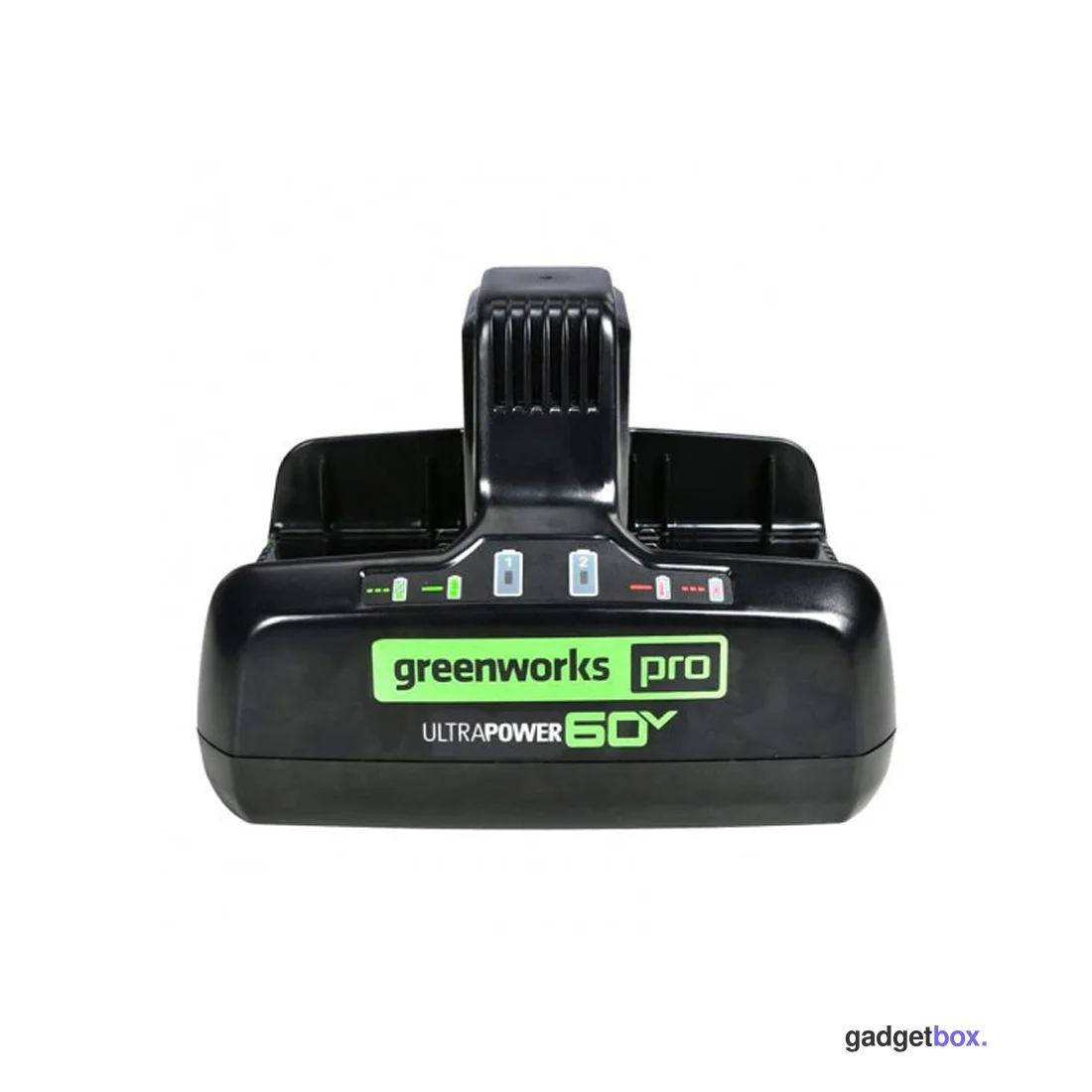 Быстрое зарядное устройство для двух аккумуляторов Greenworks 2954407 60V 10А