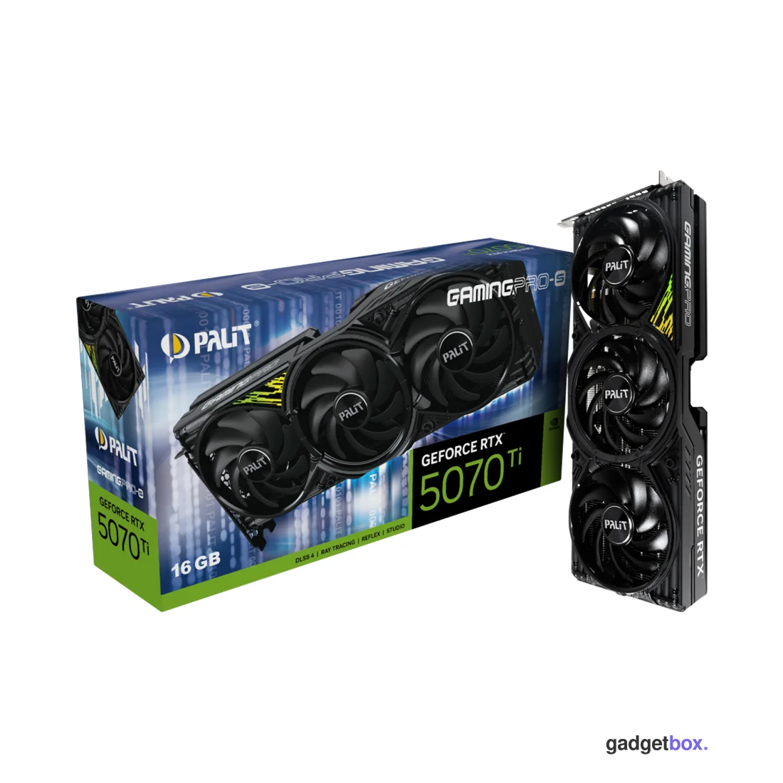 Видеокарта PALIT RTX5070Ti GAMINGPRO-S 16GB (NE7507T019T2-GB2031U)