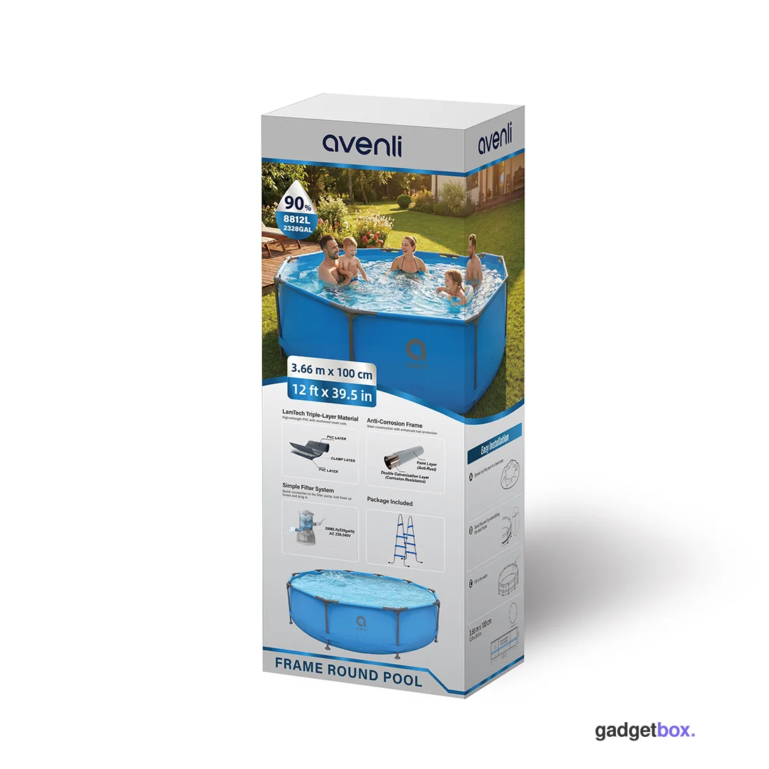 Каркасный бассейн Avenli 12427RU