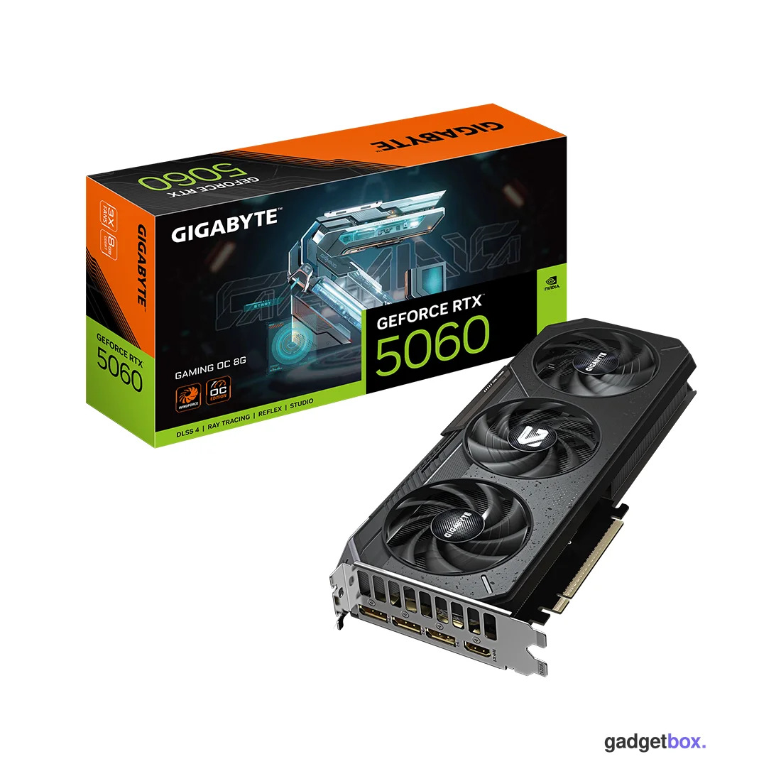 Видеокарта Gigabyte (GV-N5060GAMING OC-8GD) RTX5060 GAMING OC 8G