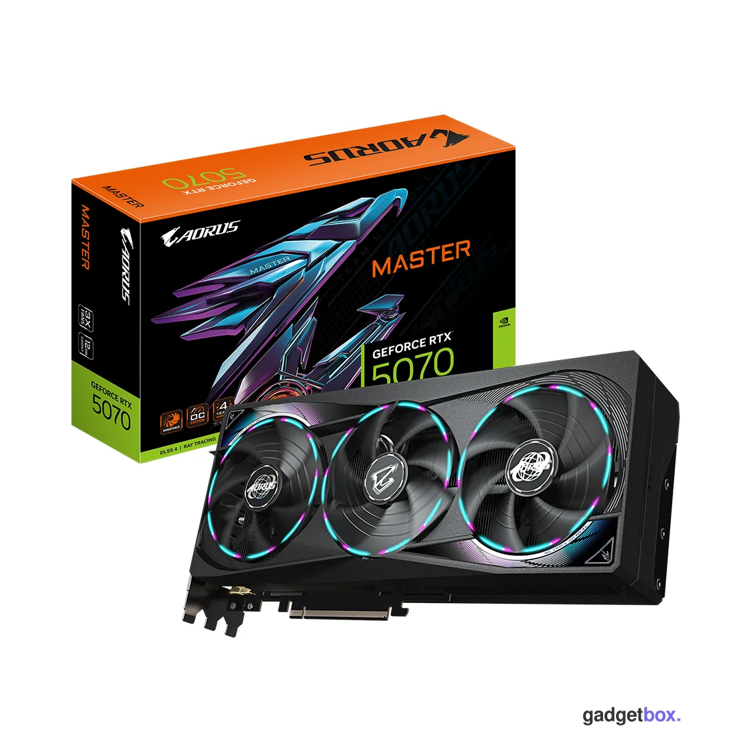 Видеокарта Gigabyte (GV-N5070AORUS M-12GD) RTX5070 AORUS MASTER 12G