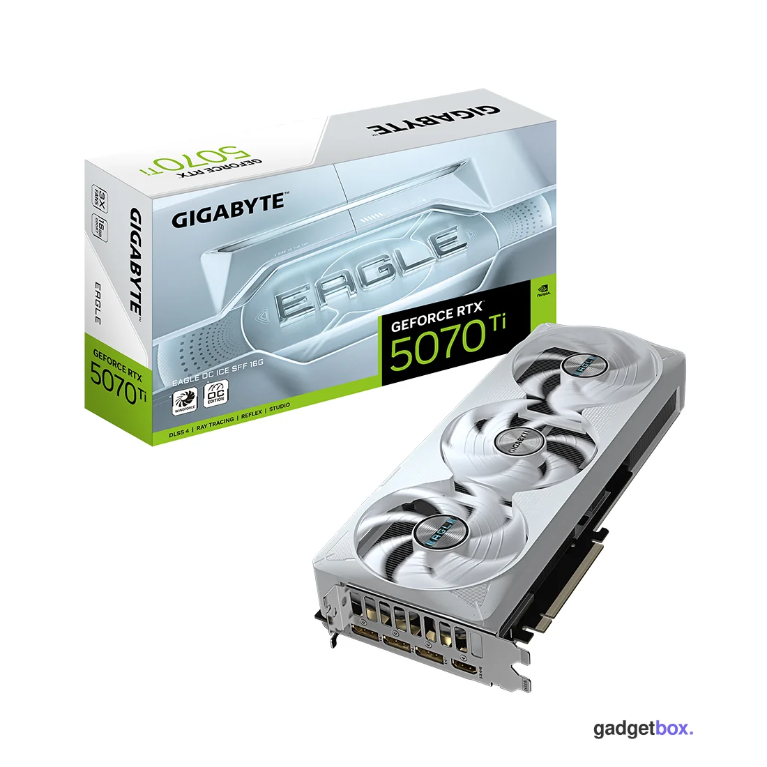 Видеокарта Gigabyte (GV-N507TEAGLEOC ICE-16GD) RTX5070Ti EAGLE OC ICE 16G