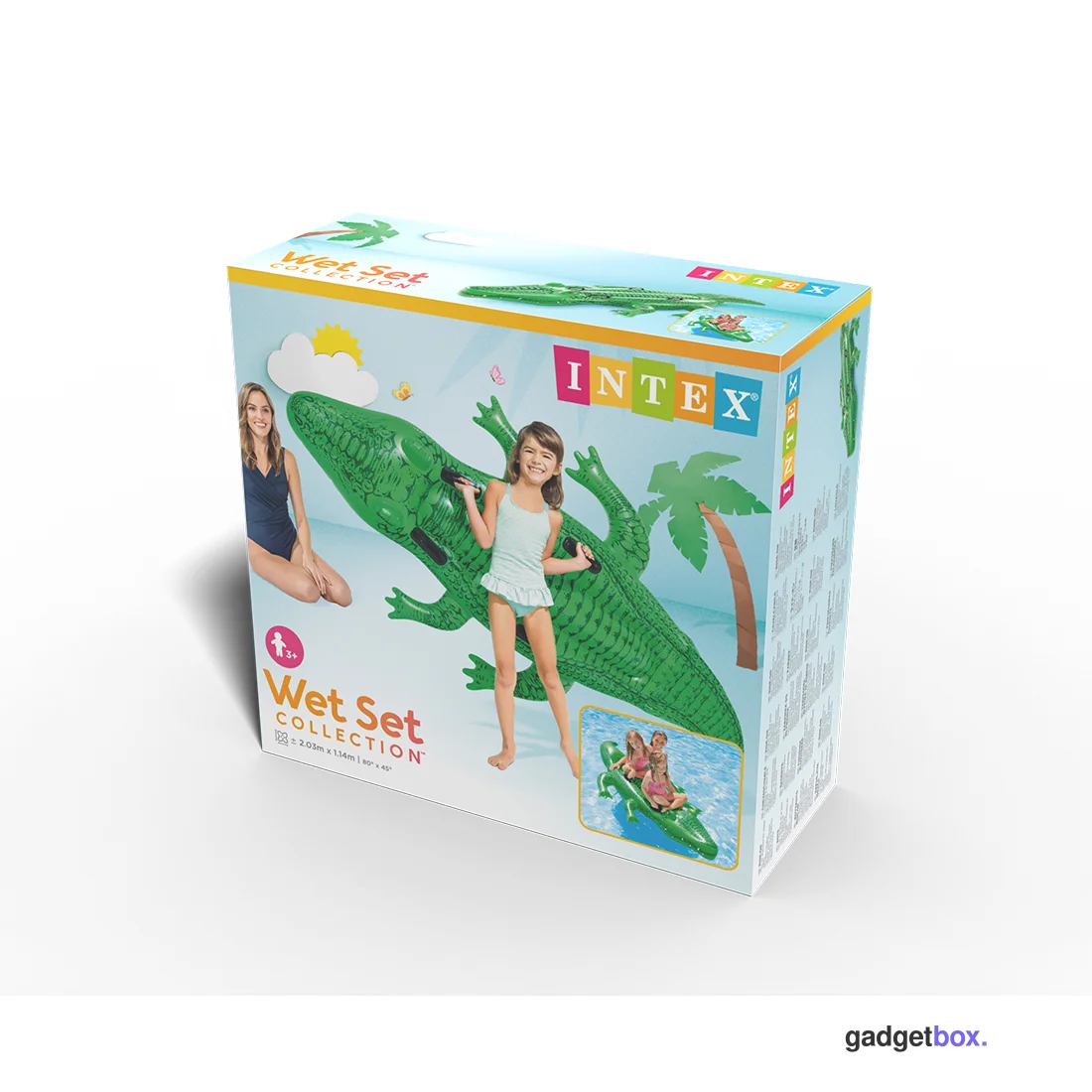 Надувная игрушка Intex 58562NP в форме алигатора для плавания