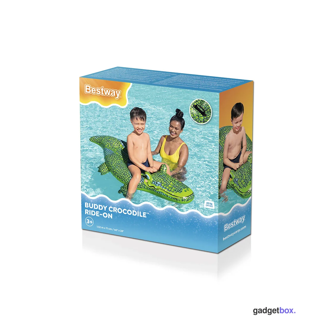 Надувная игрушка Bestway 41477 в форме крокодила для плавания