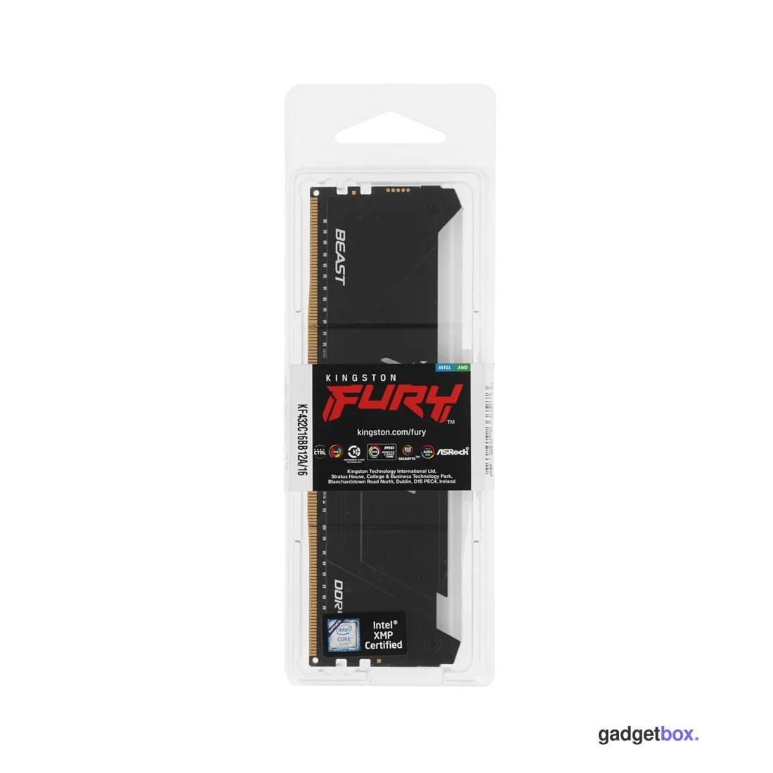 Модуль памяти Kingston FURY Beast RGB KF432C16BB12A/16WP DDR4 16GB 3200MHz