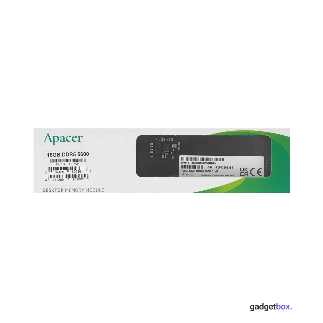 Модуль памяти Apacer FL.16G2C.PKH 16GB DDR5 5600MHz