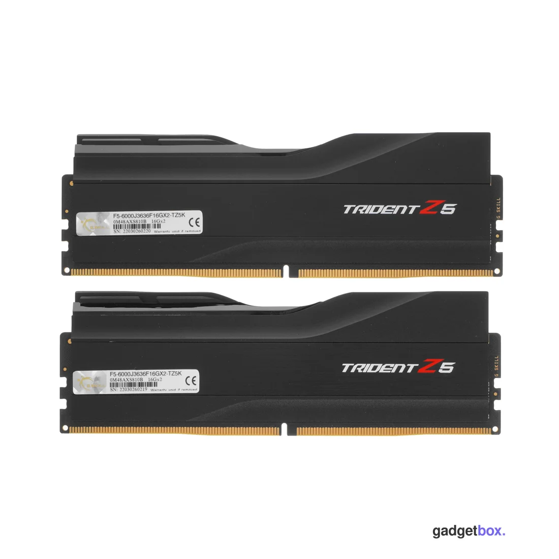 Комплект модулей памяти G.Skill TRIDENT Z5 F5-6000J3636F16GX2-TZ5K DDR5 32GB (Kit 2x16GB) 6000MHz