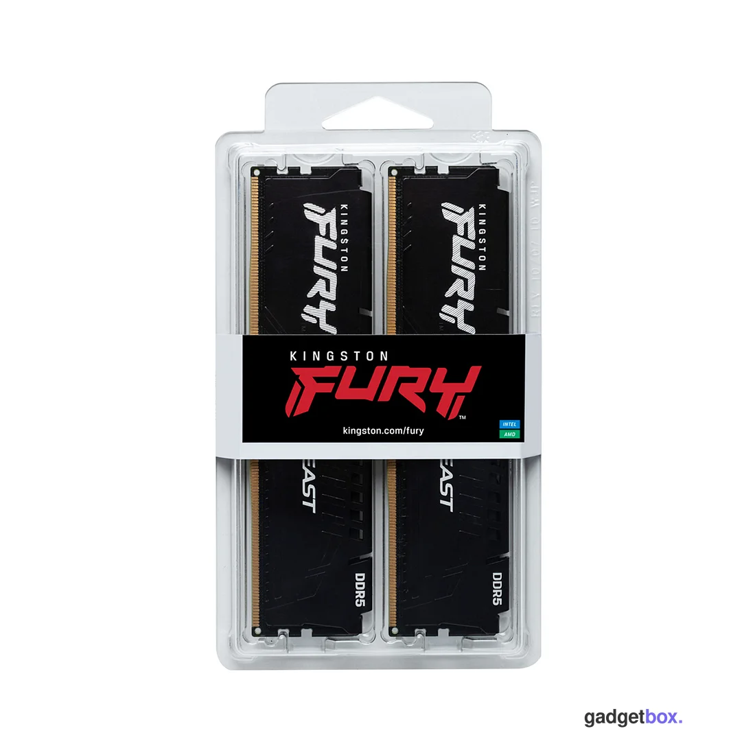 Комплект модулей памяти Kingston FURY Beast KF552C40BBK2-32 DDR5 32GB (Kit 2x16GB) 5200MHz