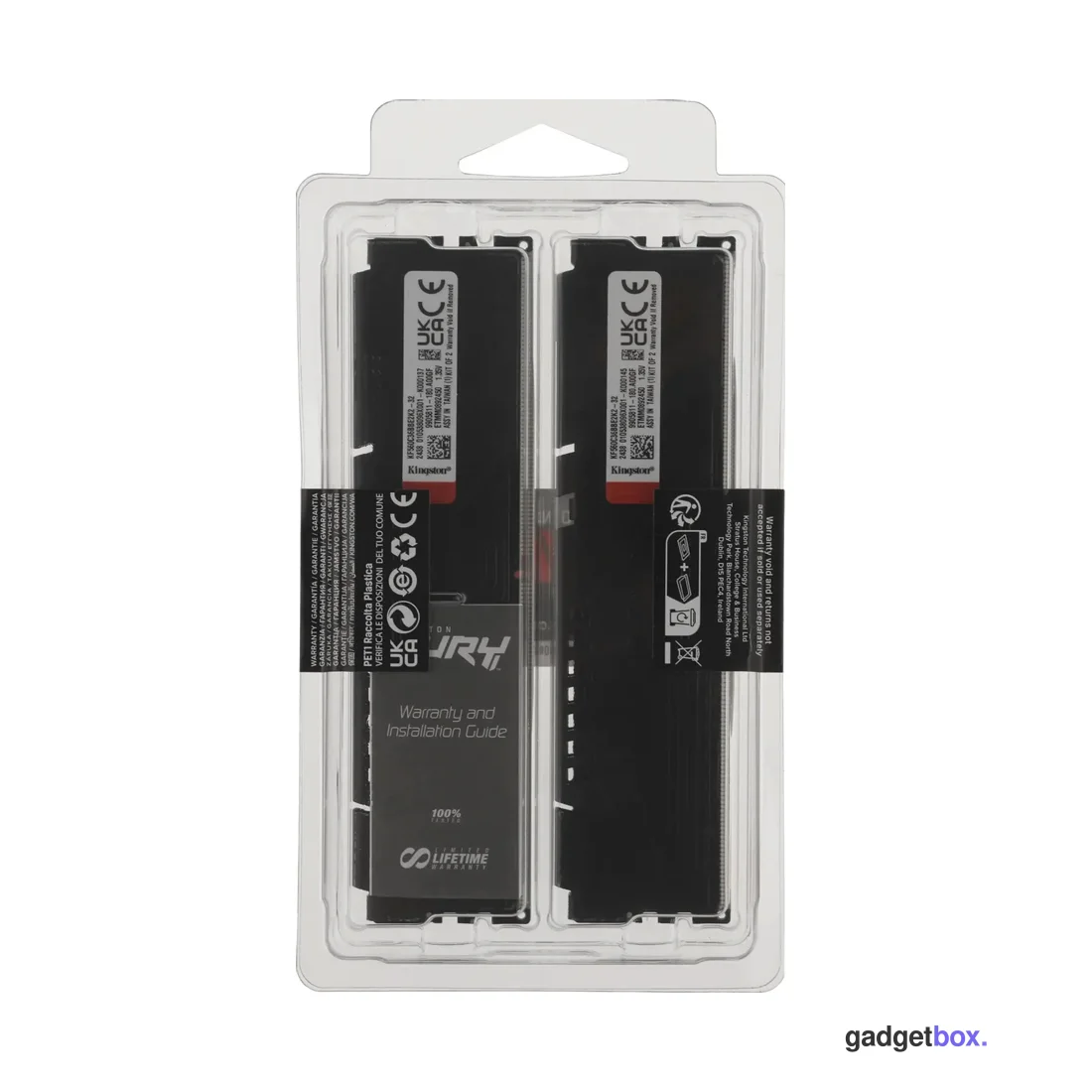 Комплект модулей памяти Kingston FURY Beast Black KF560C36BBE2K2-32 DDR5 32GB (Kit 2x16GB) 6000MHz