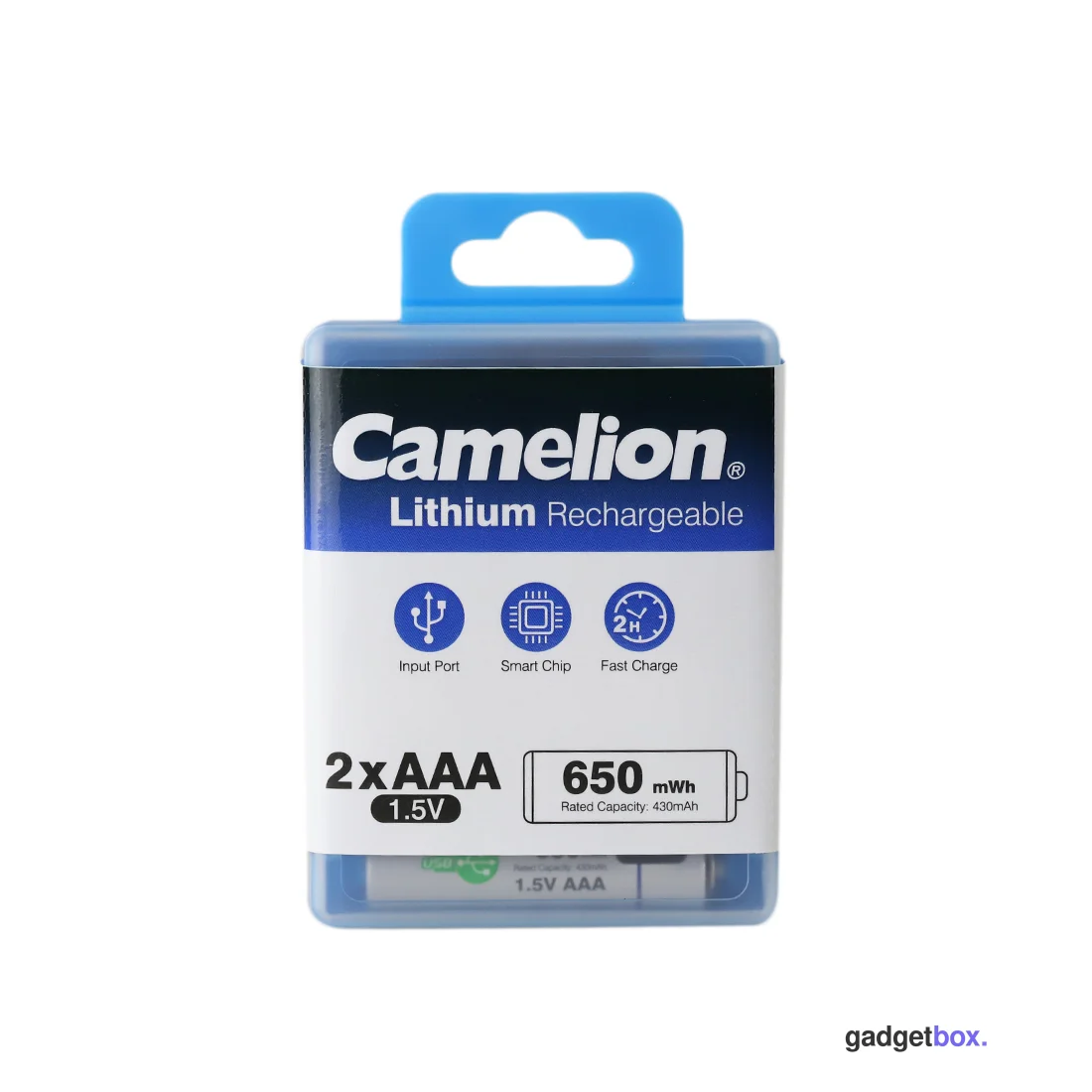 Аккумулятор CAMELION Lithium UB-AAA650-PBH2 2шт (перезаряжаемые от USB)