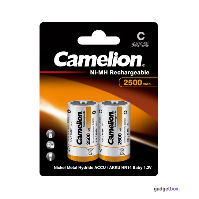 Аккумулятор CAMELION Rechargeable Ni-MH NH-C2500BP2 2 шт. в блистере