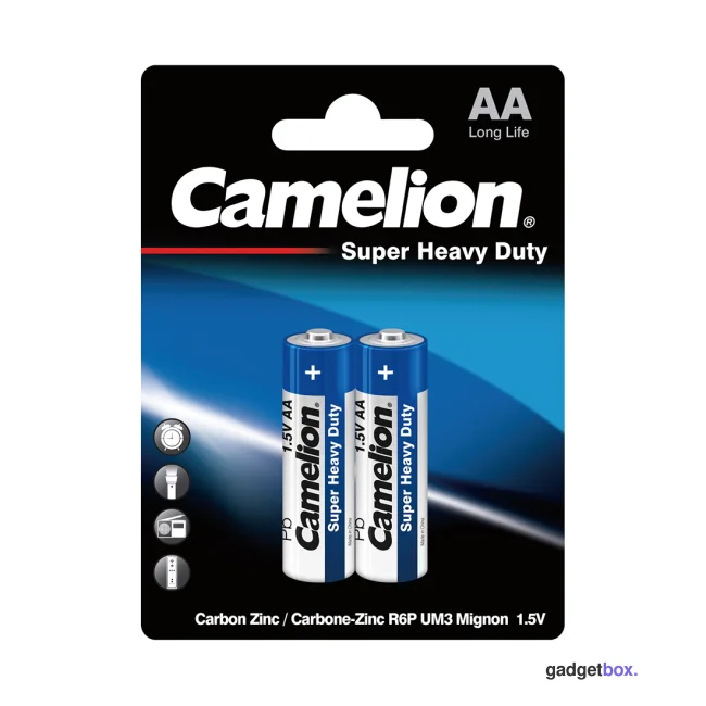 Батарейка CAMELION Super Heavy Duty R6P-BP2B 2 шт. в блистере