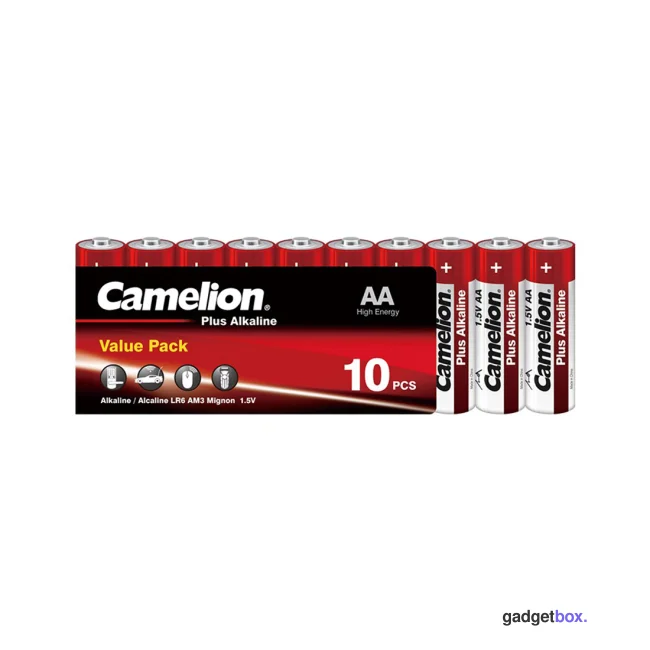 Батарейка CAMELION Plus Alkaline LR6-SP10-DA 10 шт. в плёнке