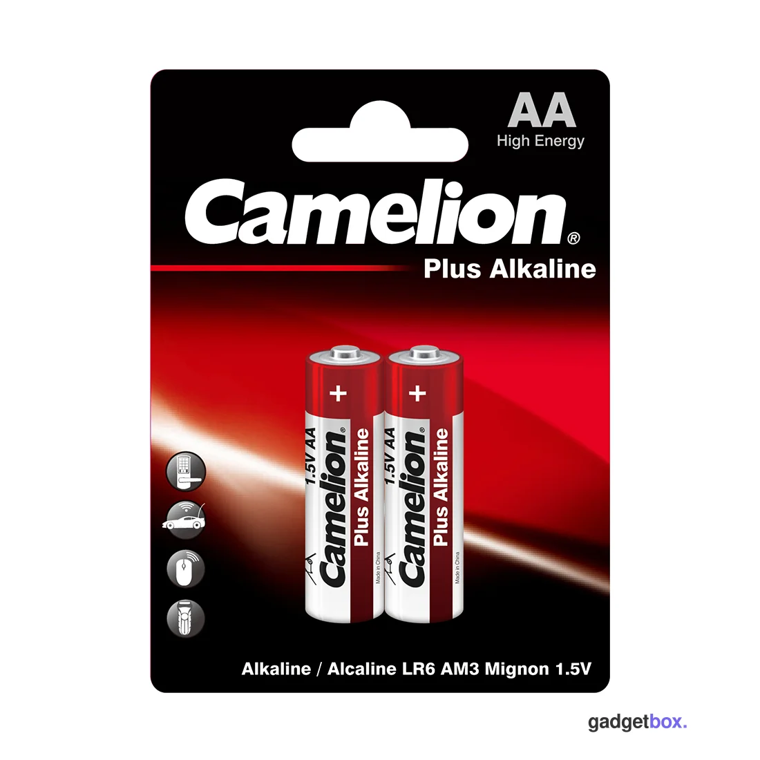 Батарейка CAMELION Plus Alkaline LR6-BP2 2 шт. в блистере