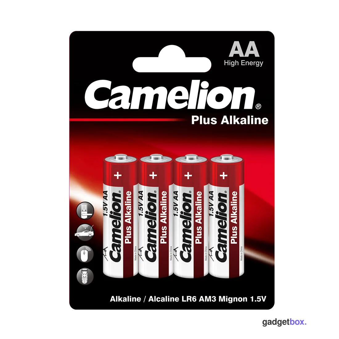 Батарейка CAMELION Plus Alkaline LR6-BP4 4 шт. в блистере
