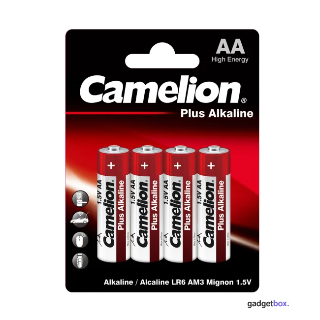 Батарейка CAMELION Plus Alkaline LR6-BP4 4 шт. в блистере