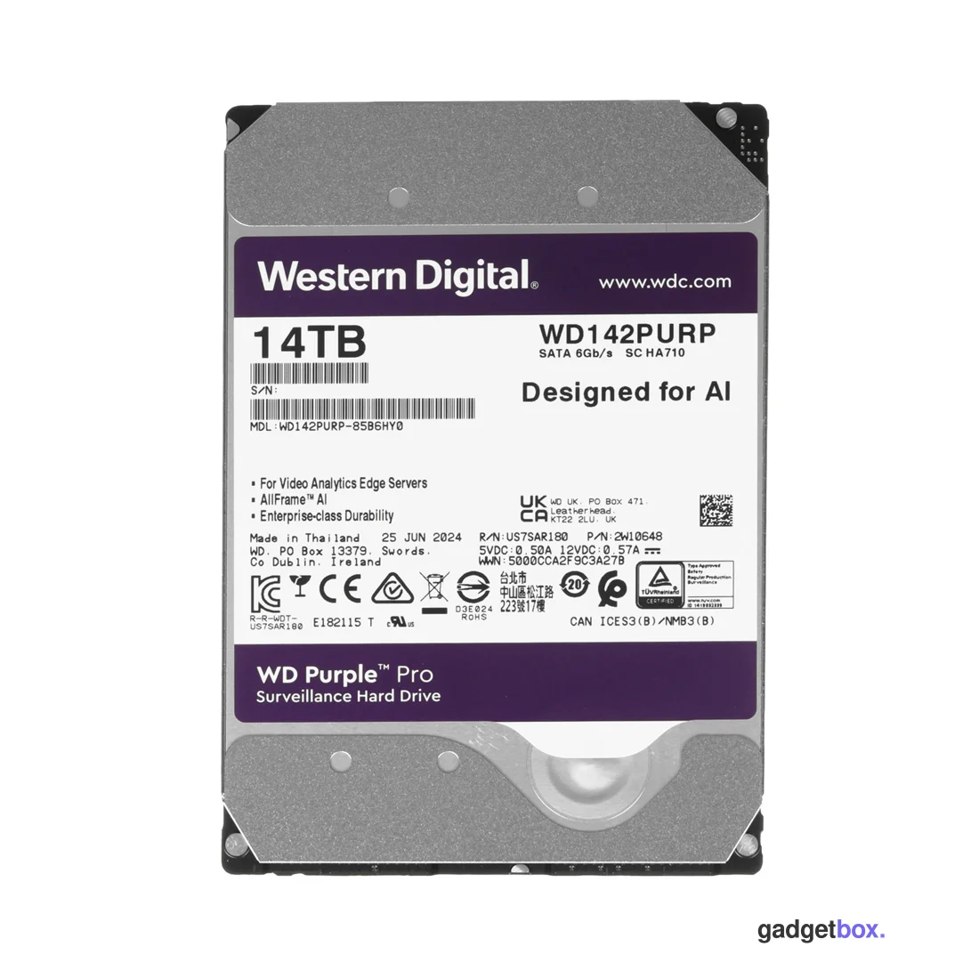 Жесткий диск Western Digital WD142PURP HDD 14Tb
