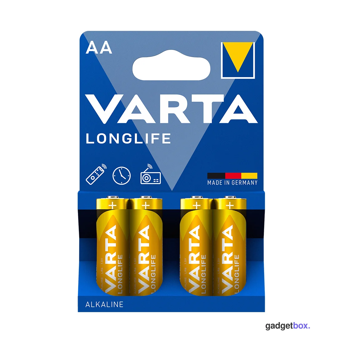 Батарейка VARTA Longlife Mignon 1.5V - LR6/AA 4 шт в блистере