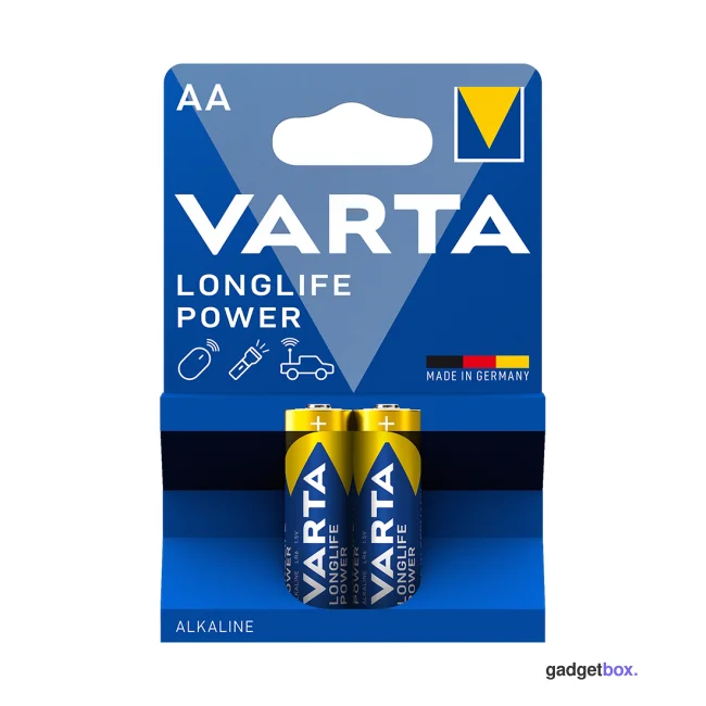Батарейка VARTA Longlife Power Mignon 1.5V - LR6/AA 2 шт в блистере