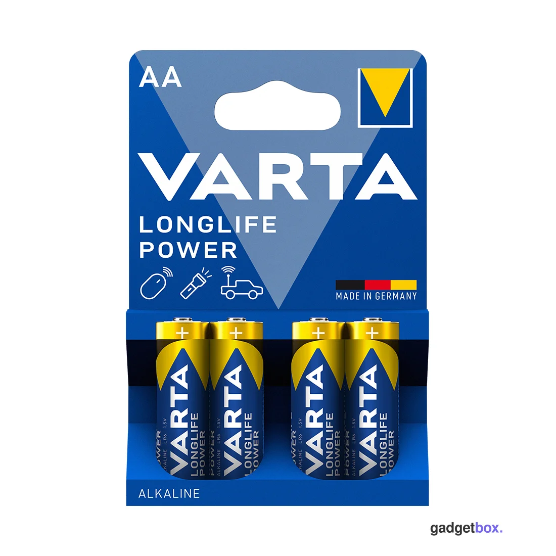 Батарейка VARTA Longlife Power Mignon 1.5V - LR6/AA 4 шт в блистере