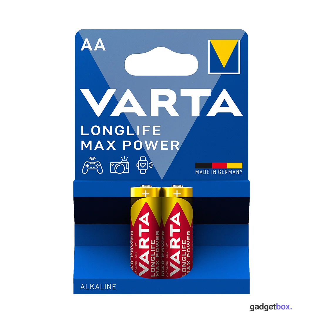 Батарейка VARTA Longlife Power Max Mignon 1.5V - LR6/AA 2 шт в блистере