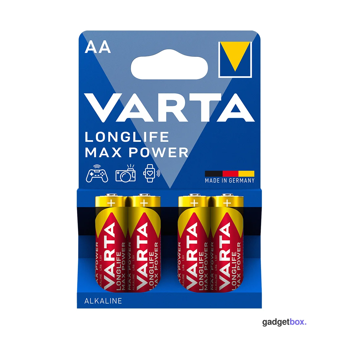Батарейка VARTA Longlife Power Max Mignon 1.5V - LR6/ AA 4 шт в блистере