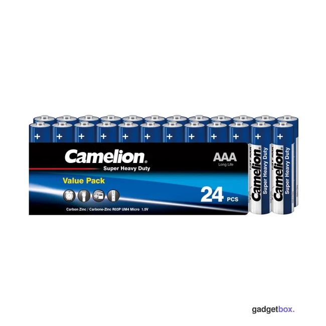 Батарейка CAMELION Super Heavy Duty R03P-SP24B 24 шт. в плёнке
