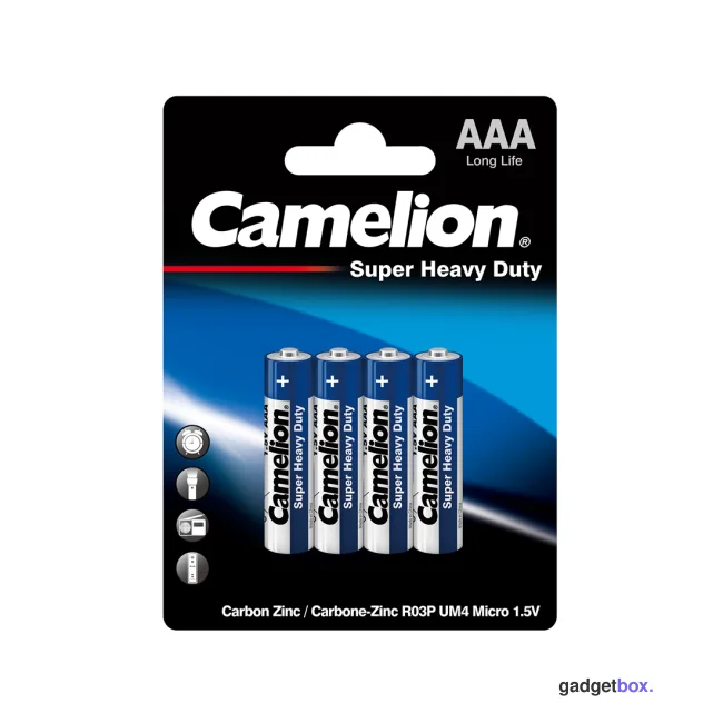 Батарейка CAMELION Super Heavy Duty R03P-BP4B 4 шт. в блистере