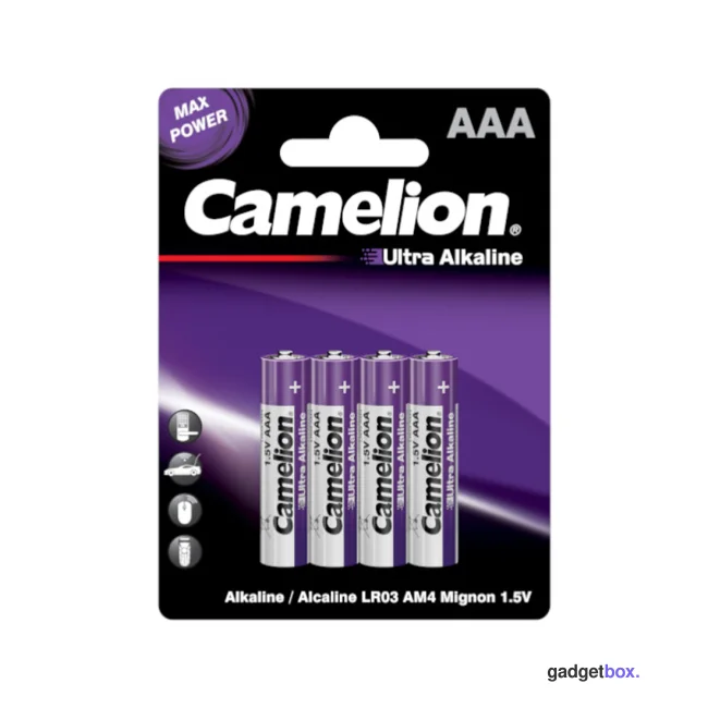 Батарейка CAMELION Ultra Alkaline LR03-BP4UT 4 шт. в блистере