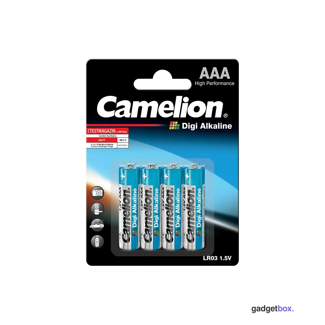 Батарейка CAMELION Digi Alkaline LR03-BP4DG 4 шт. в блистере