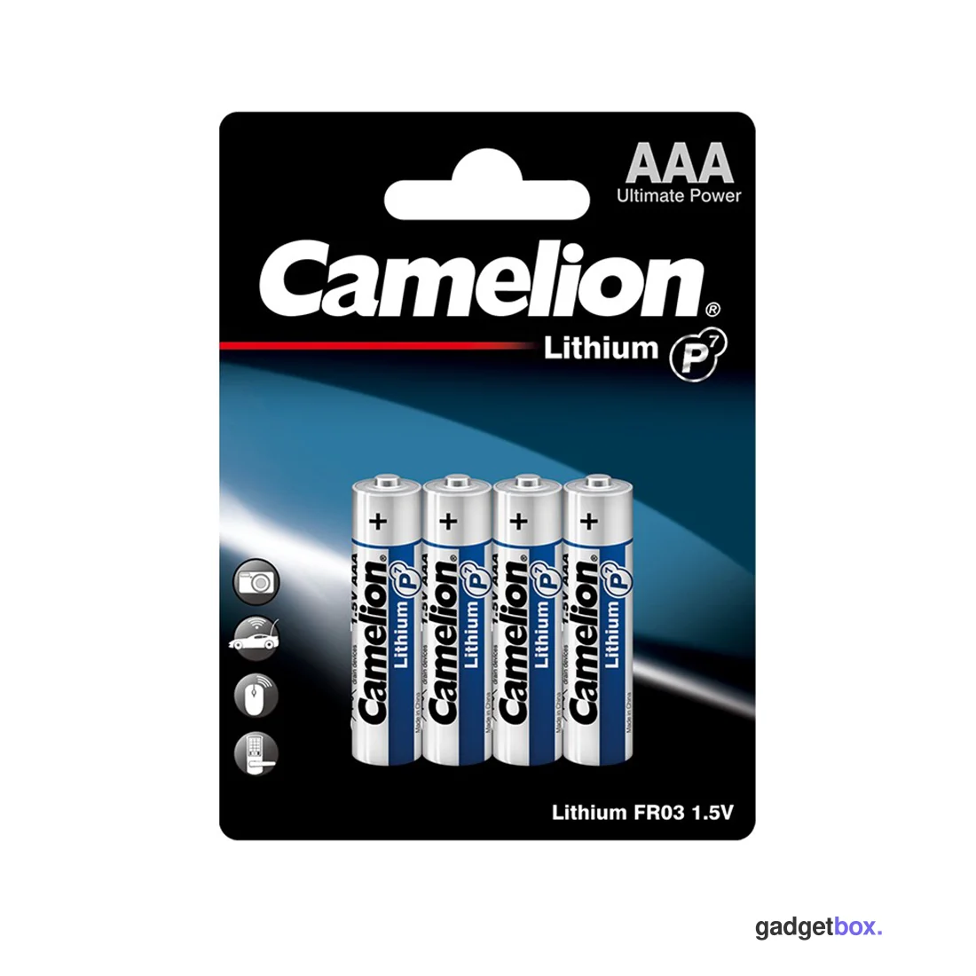 Батарейка CAMELION Lithium P7 FR03-BP4 4 шт. в блистере