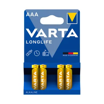 Батарейка VARTA Longlife Micro 1.5V - LR03/ AAA (4 шт)