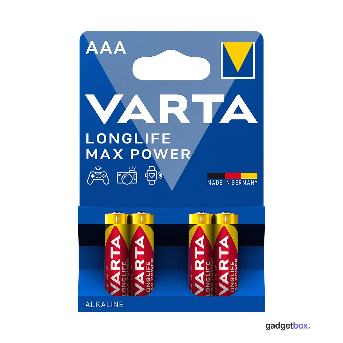 Батарейка VARTA Longlife Power Max Micro 1.5V - LR03/ AAA 4 шт в блистере