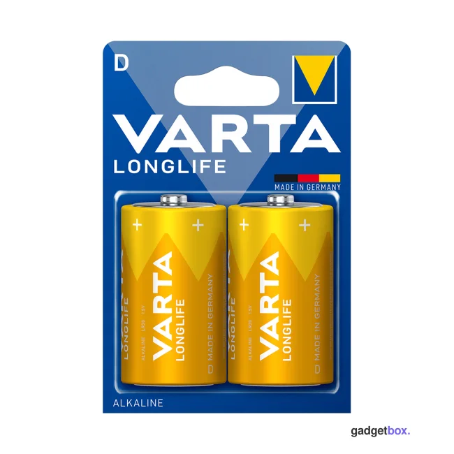 Батарейка VARTA Longlife Mono 1.5V - LR20/D 2 шт. в блистере