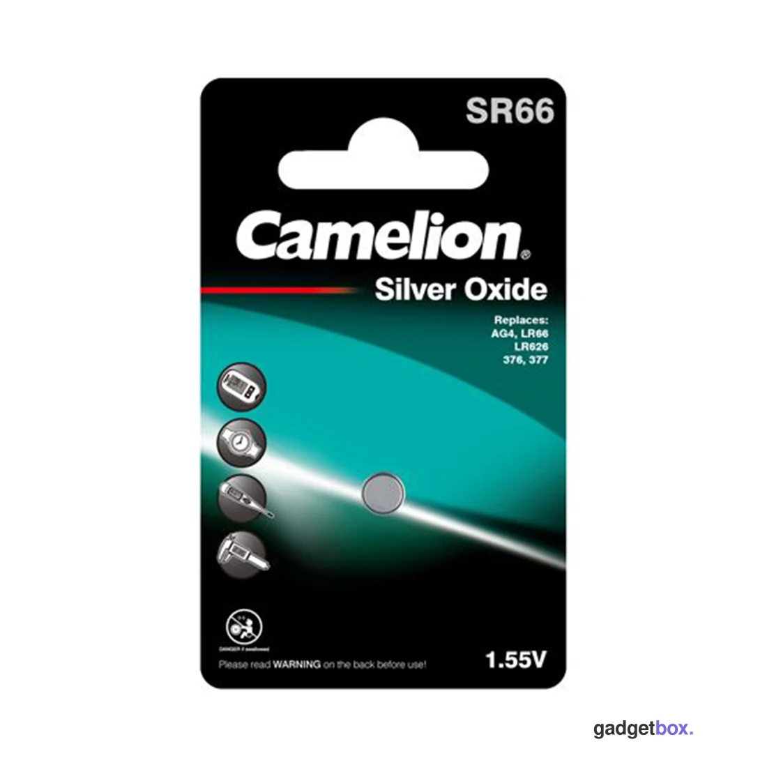 Батарейка CAMELION Silver Oxide SR66-BP1(0%Hg)