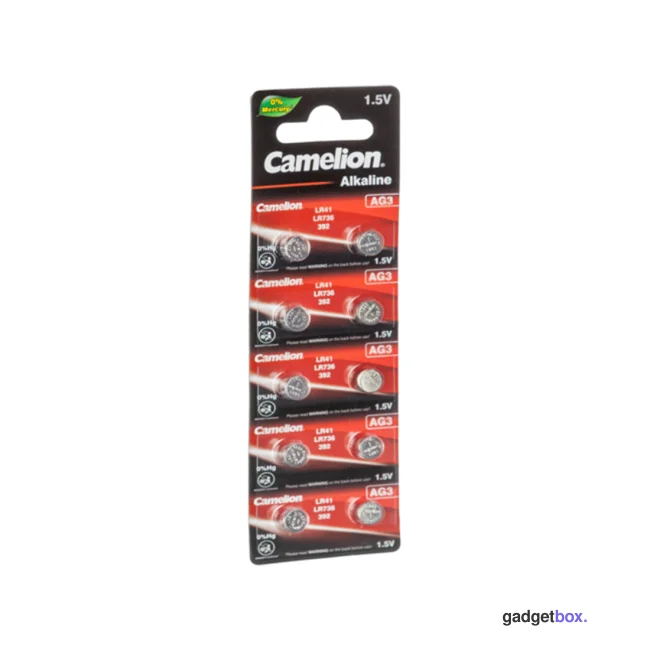 Батарейка CAMELION Alkaline AG3-BP10(0%Hg) 10 шт. в блистере