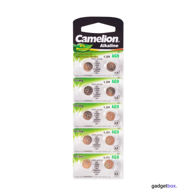 Батарейка CAMELION Alkaline AG9-BP10(0%Hg) 10 шт. в блистере
