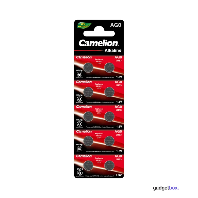 Батарейка CAMELION Alkaline AG0-BP10(0%Hg) 10 шт. в блистере