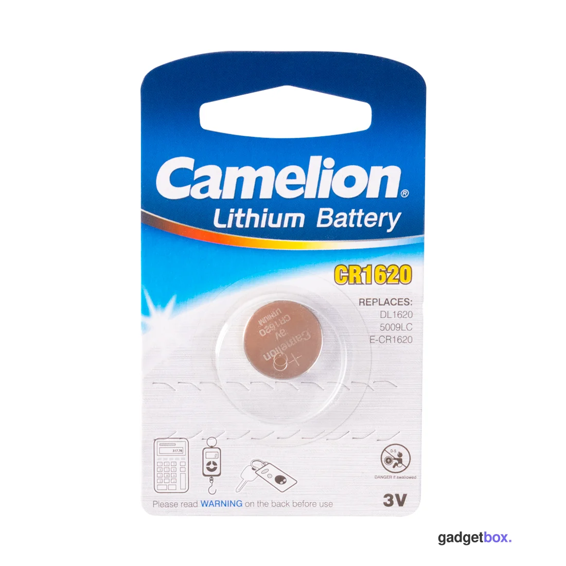 Батарейка CAMELION Lithium CR1620-BP1