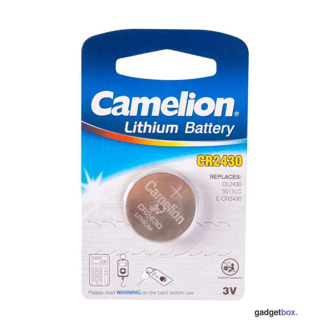 Батарейка CAMELION Lithium CR2430-BP1