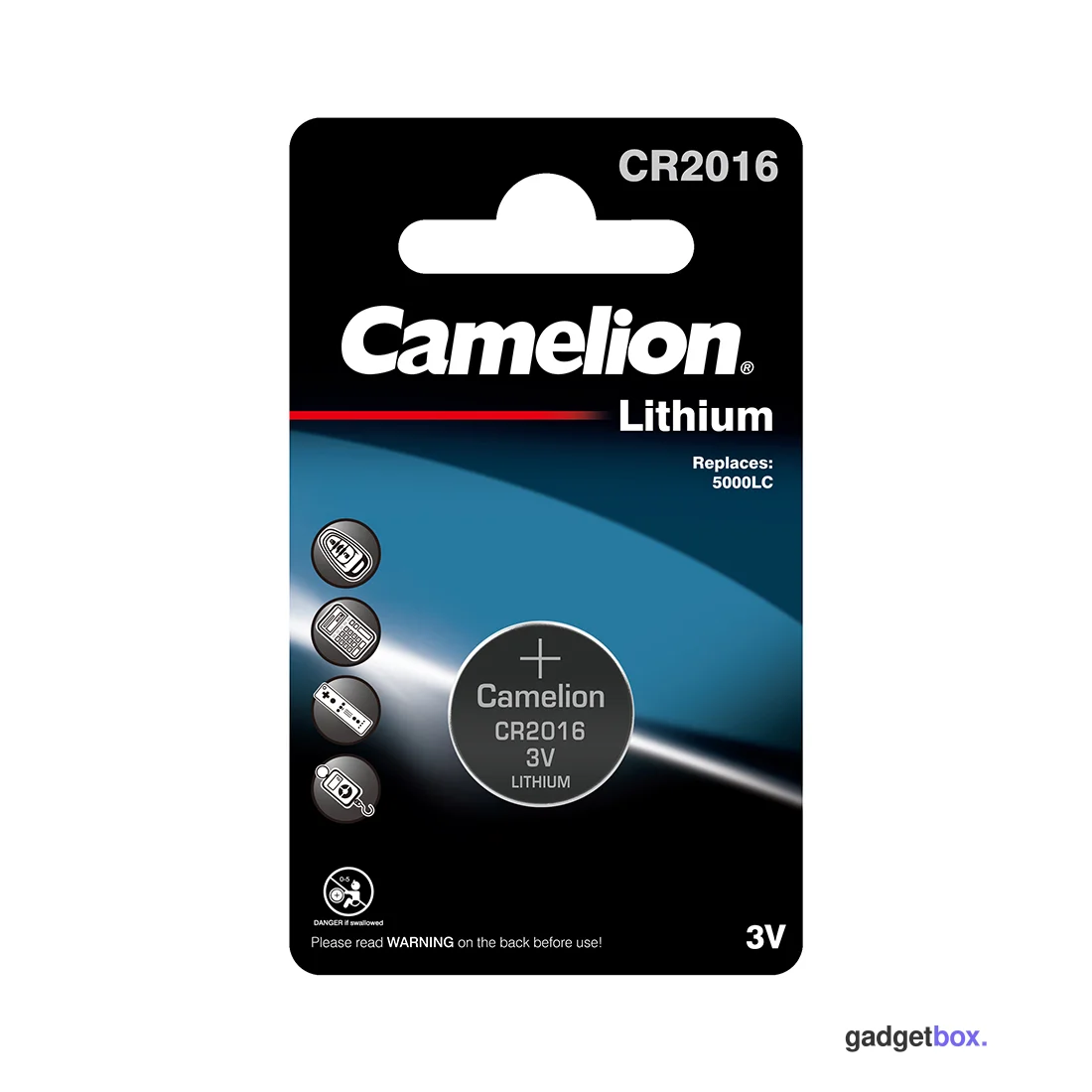 Батарейка CAMELION Lithium CR2016-BP1