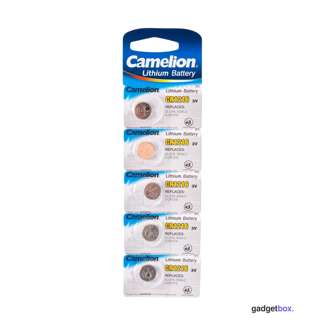 Батарейка CAMELION Lithium CR1216-BP5 5 шт. в блистере