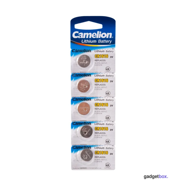 Батарейка CAMELION Lithium CR1616-BP5 5 шт. в блистере