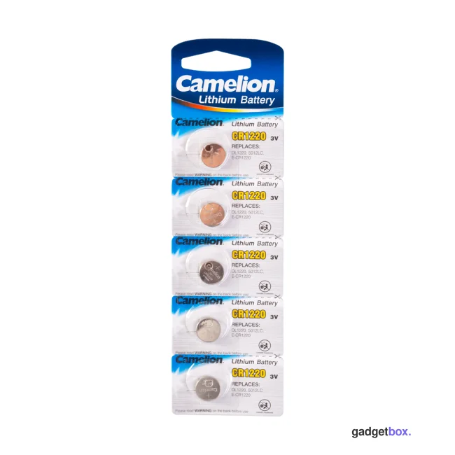 Батарейка CAMELION Lithium CR1220-BP5 5 шт. в блистере