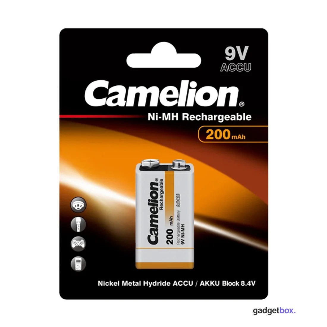 Аккумулятор CAMELION Rechargeable Ni-MH NH-9V200BP1 в блистере