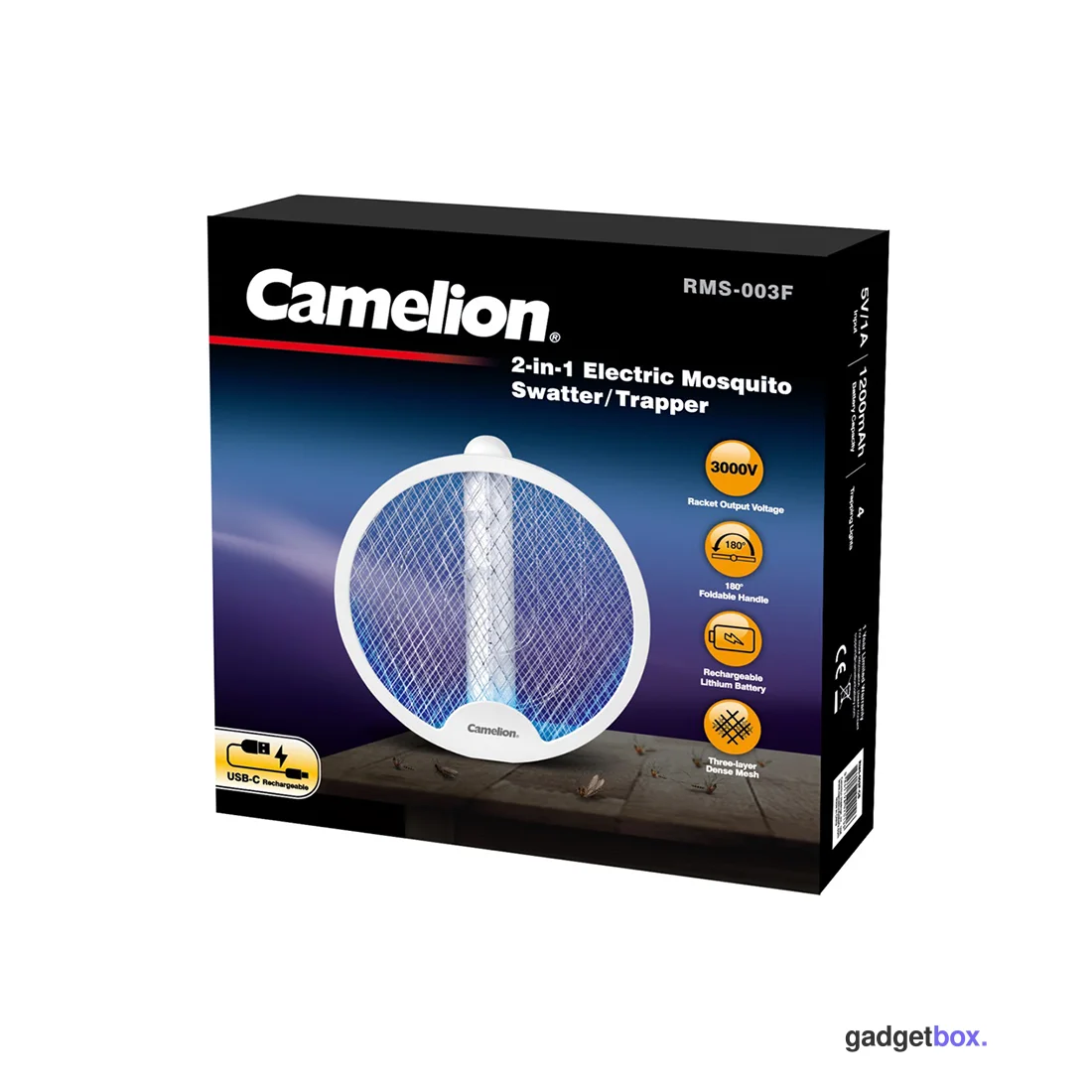 Электрическая мухобойка CAMELION RMS-003F-CB