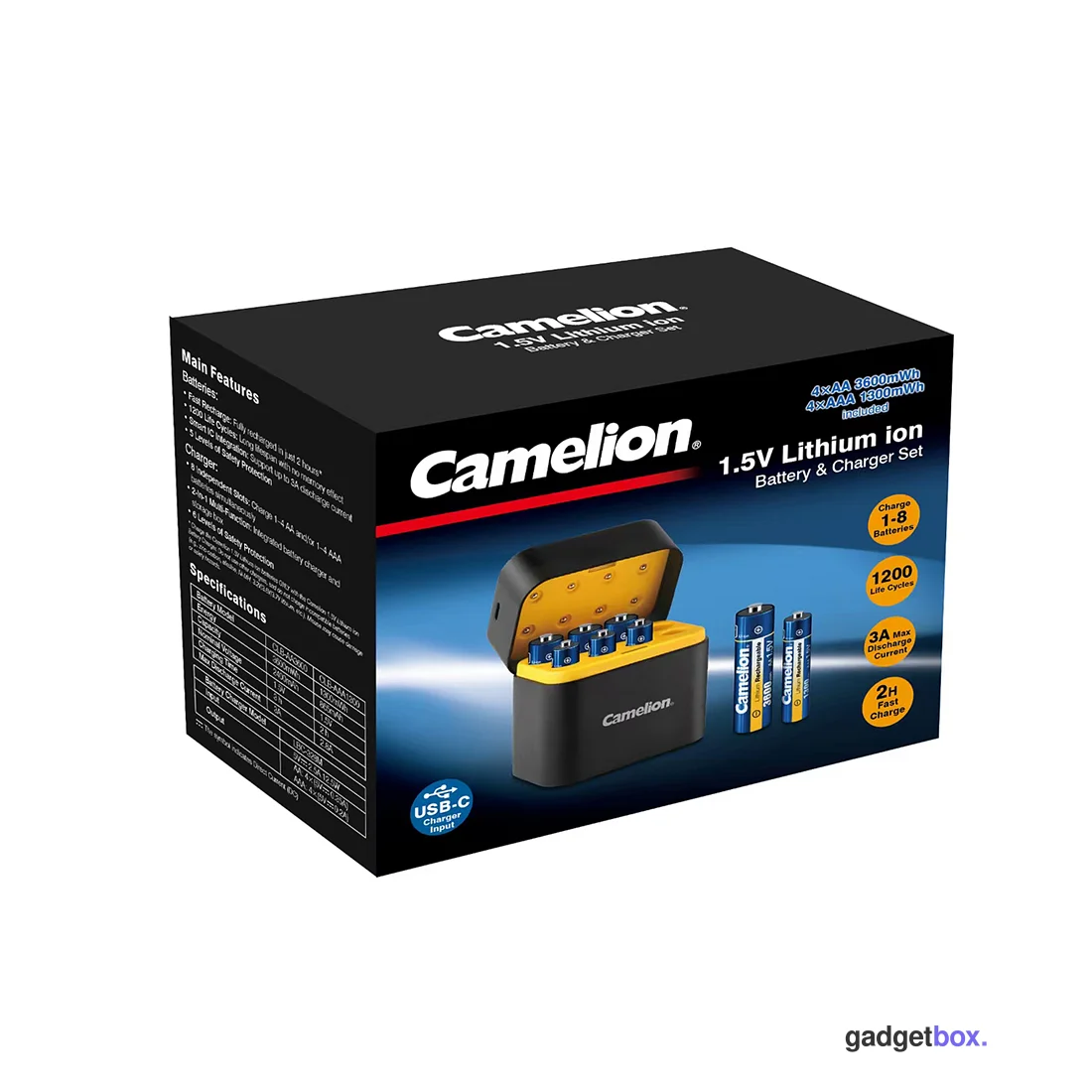 Зарядное устройство CAMELION LBC-328MST-BLK-CB