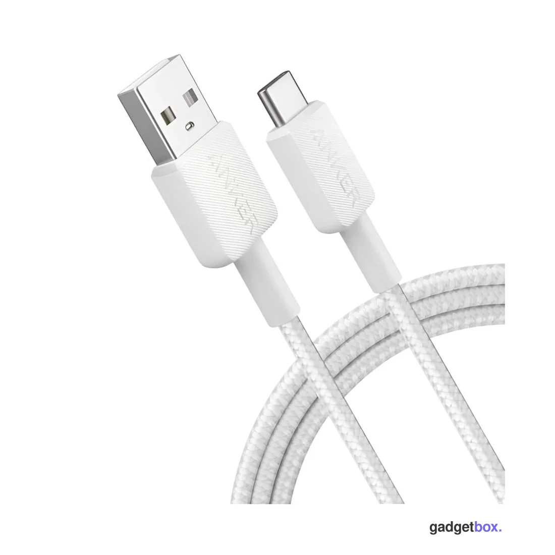 Интерфейсный кабель Anker 322 USB-A to USB-C 1М (A81H5G21) Белый